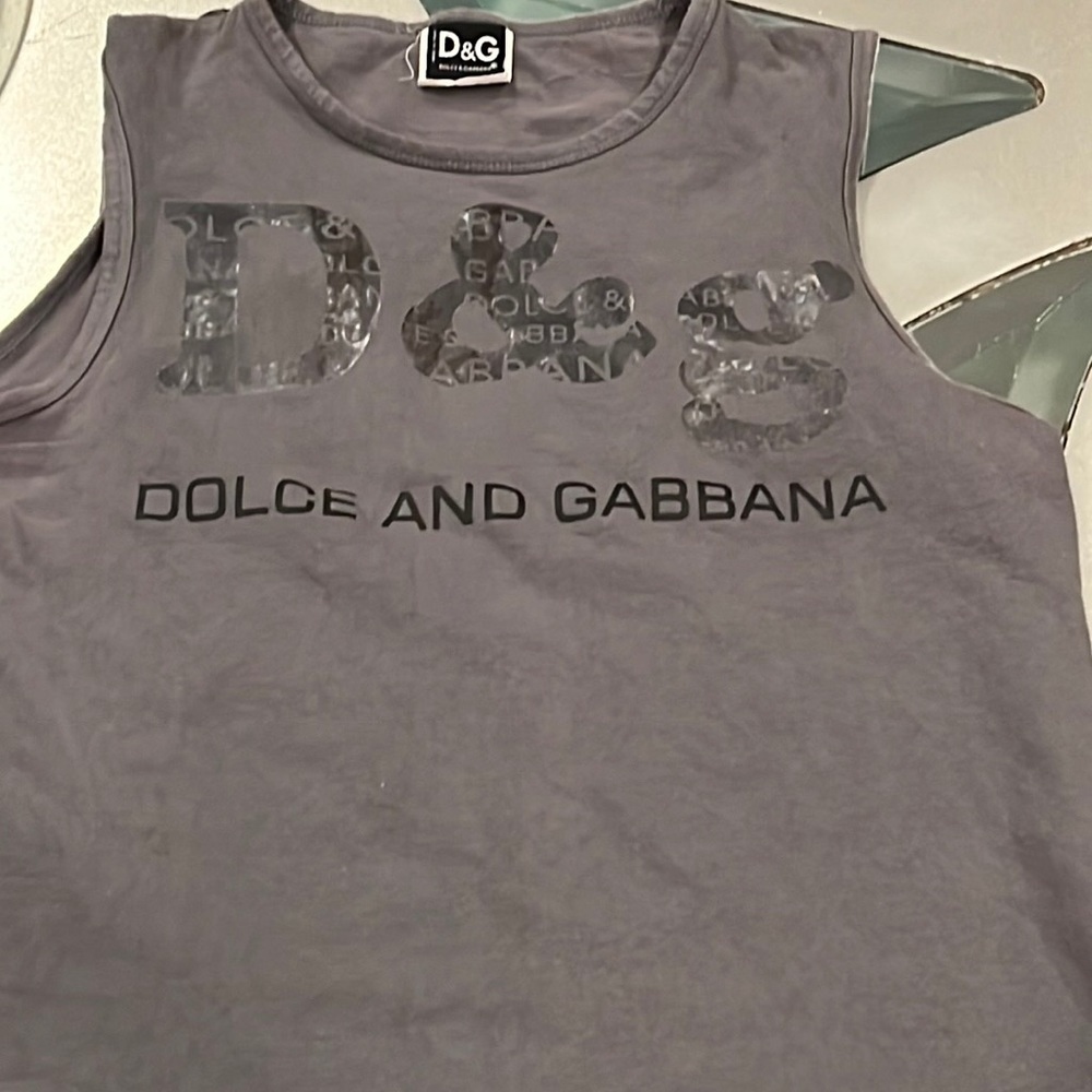 Gently Used Designer D&G Dolce And Gabbana Tank T… - image 1